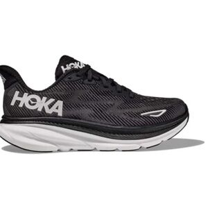 Hoka Black and White Athletic Shoes